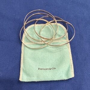 Tiffany & Co. Silver Bangles with Pouch